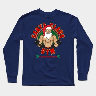 Santa Claus Gym Long Sleeve T-Shirt